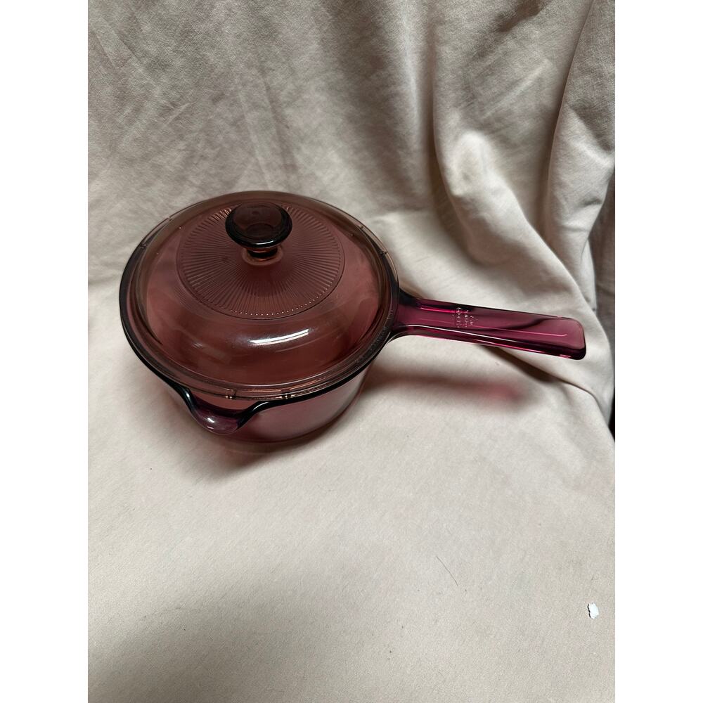 Purple Vision Ware Pot With Lid